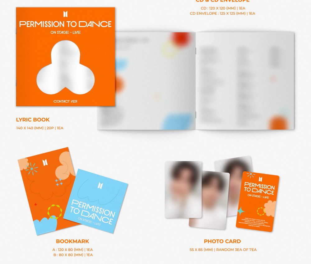 BTS 방탄소년단 PERMISSION TO DANCE ON STAGE - LIVE Album [Contact Ver]