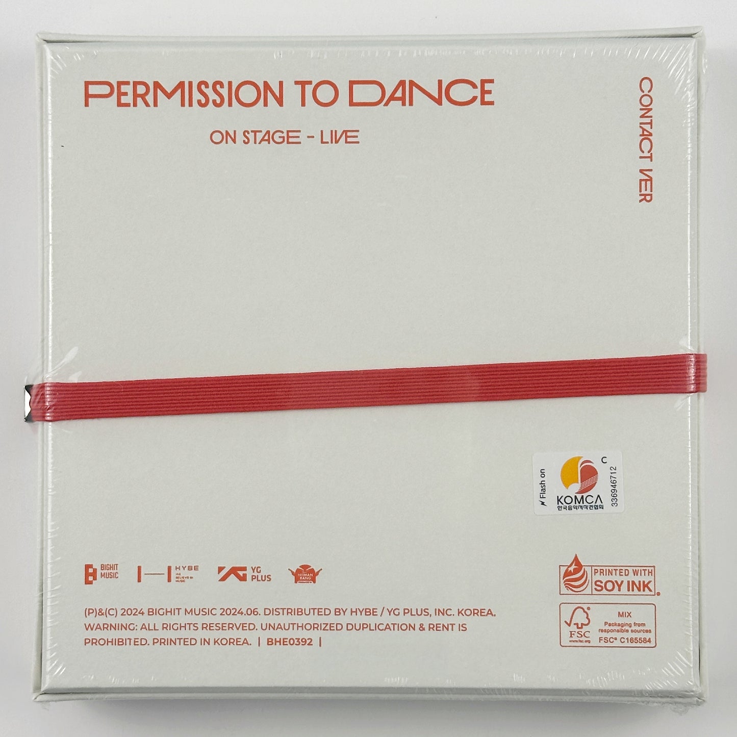 BTS 방탄소년단 PERMISSION TO DANCE ON STAGE - LIVE Album [Contact Ver]