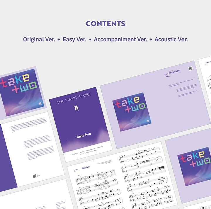 BTS Take Two The Piano Score Official Sheet Music