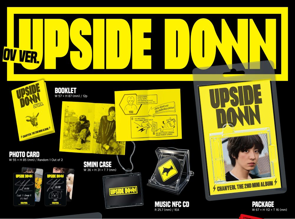 Chanyeol (EXO) - 2nd Mini Album [Upside Down] (SMini Ver. 0V) – Smart Album + Keyring + Photocard