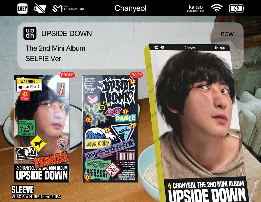 Chanyeol (EXO) - 2nd Mini Album [Upside Down] (Selfie Ver.) 276p Photobook + Photocard