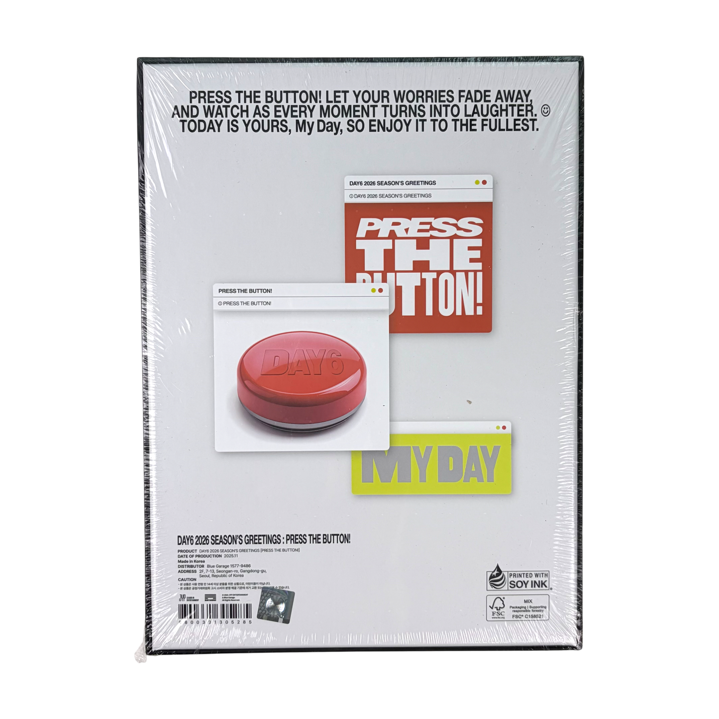 DAY6 2026 Season's Greetings [PRESS THE BUTTON] Official Merchandise Full Set