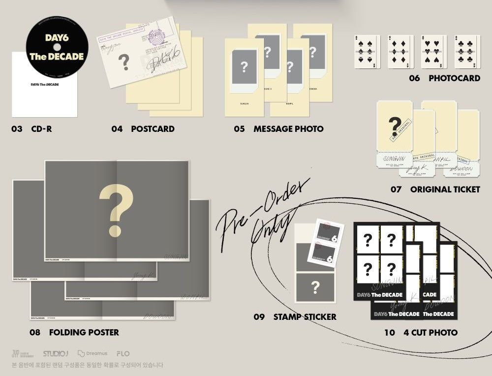 DAY6 – The DECADE (City Day6 Ver.) CD + Photobook + Random Photocard
