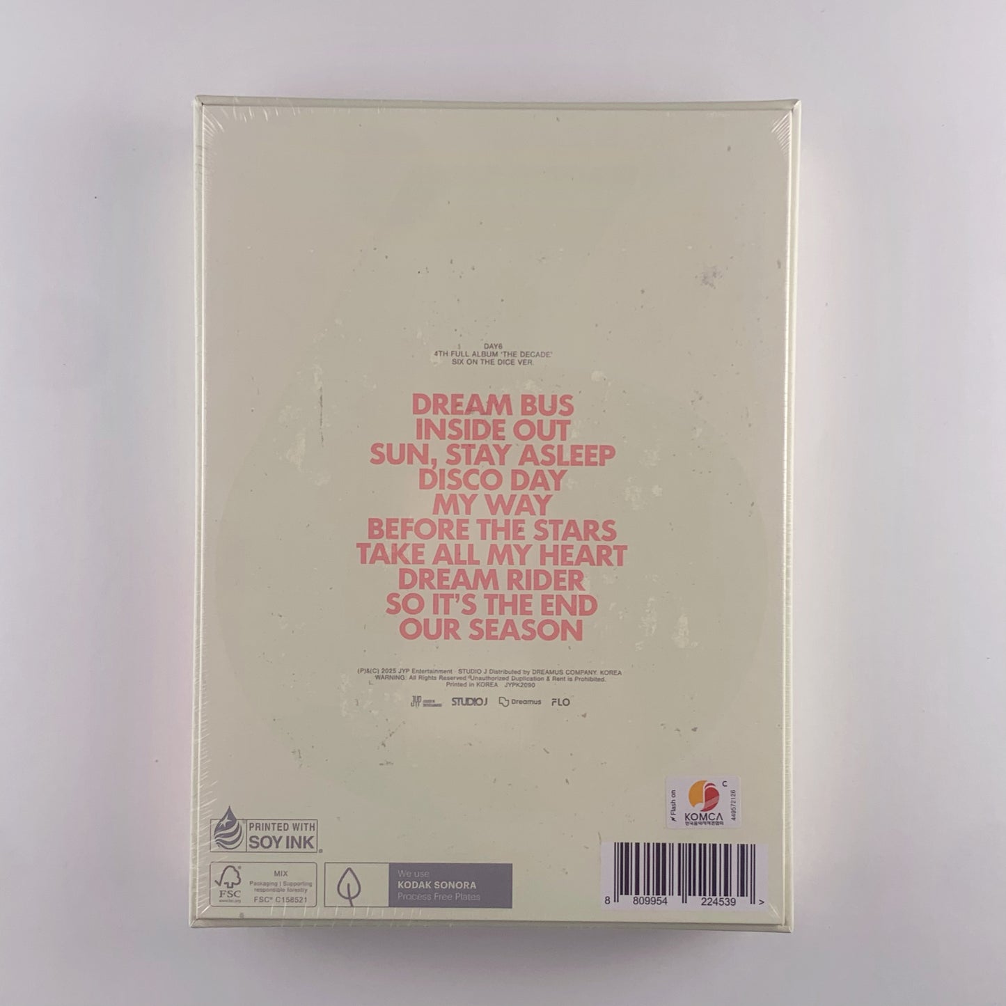 DAY6 – The DECADE (Six on the Dice Ver.) CD + Photobook + Random Photocard