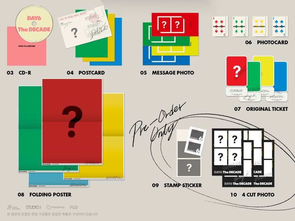 DAY6 – The DECADE (Six on the Dice Ver.) CD + Photobook + Random Photocard