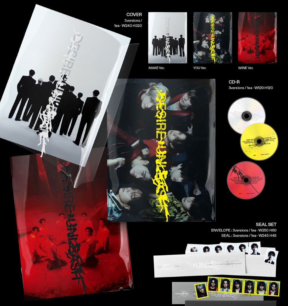 ENHYPEN DESIRE : UNLEASH Photobook Ver Album CD Photobook Photocard K-Pop