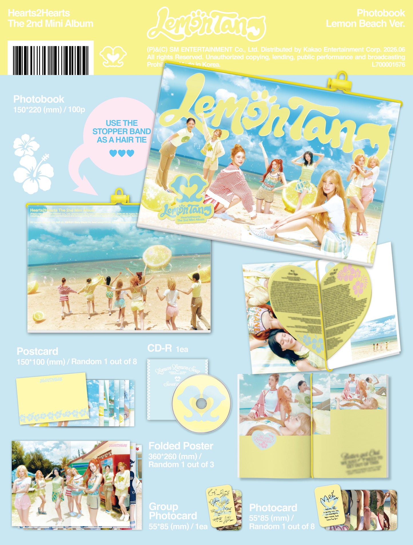 Hearts2Hearts Lemon Tang 2nd Mini Album, Photobook Ver.