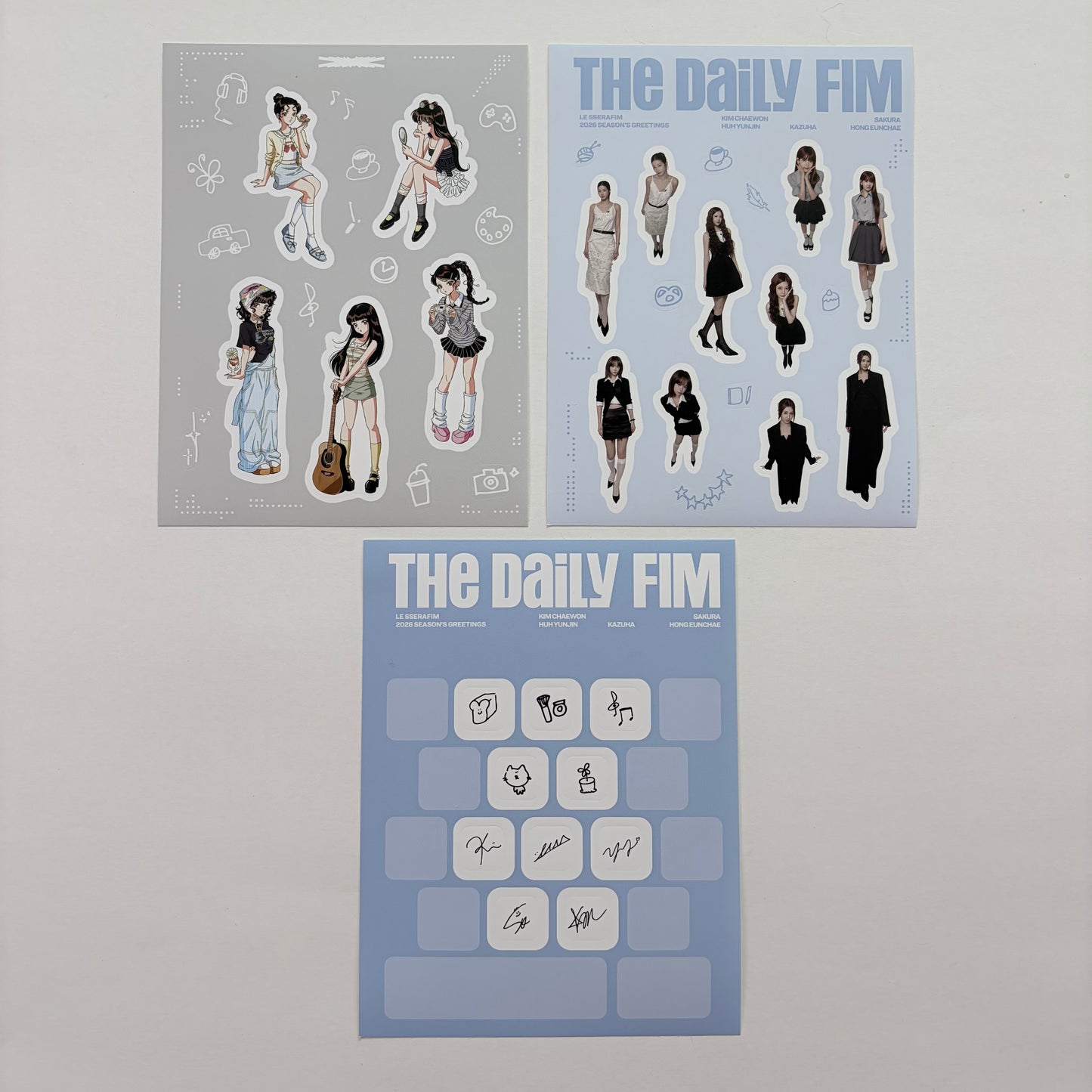 LE SSERAFIM 2026 Season's Greetings Official Sticker Kpop