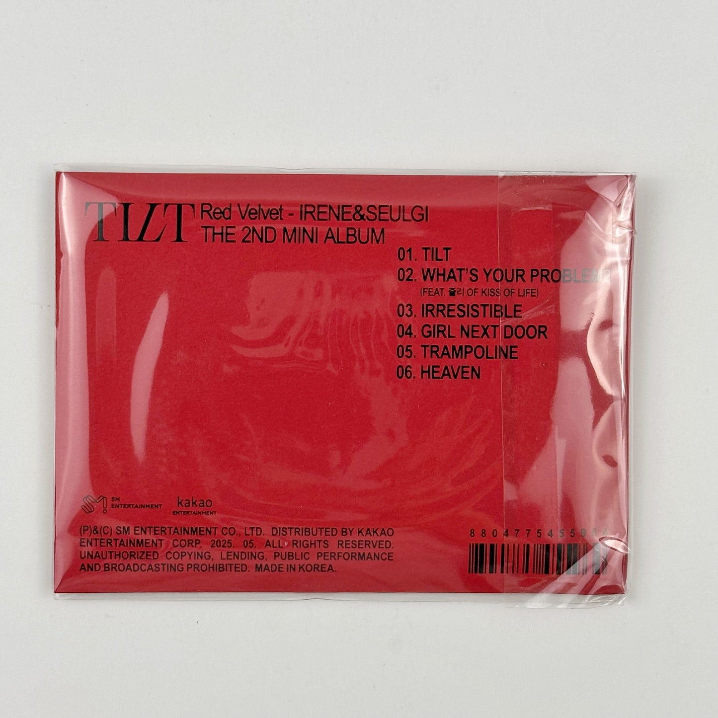 Red Velvet – Irene & Seulgi 2nd Mini Album TILT (QR Version · Smart Album)