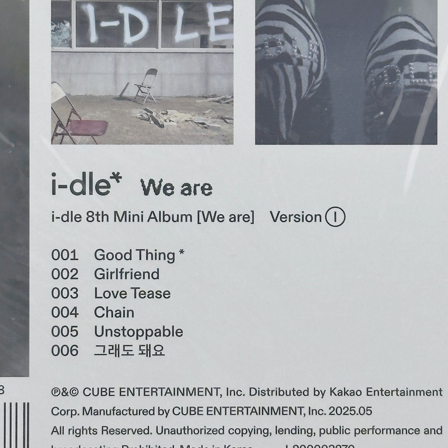 G)I-DLE 8th Mini Album We are I Ver CD Photobook Photocard