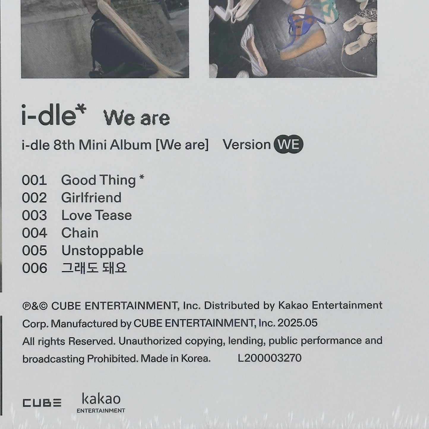 G)I-DLE We are We Ver 8th Mini Album CD Photobook Photocard