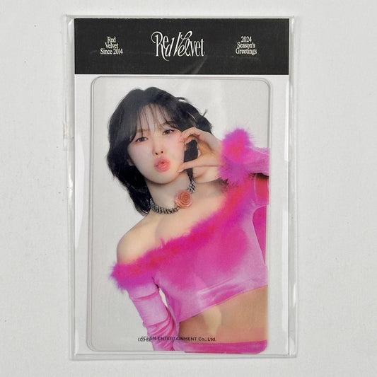 Red Velvet 2024 SEASON'S GREETINGS CLEAR PHOTO CARD Wendy
