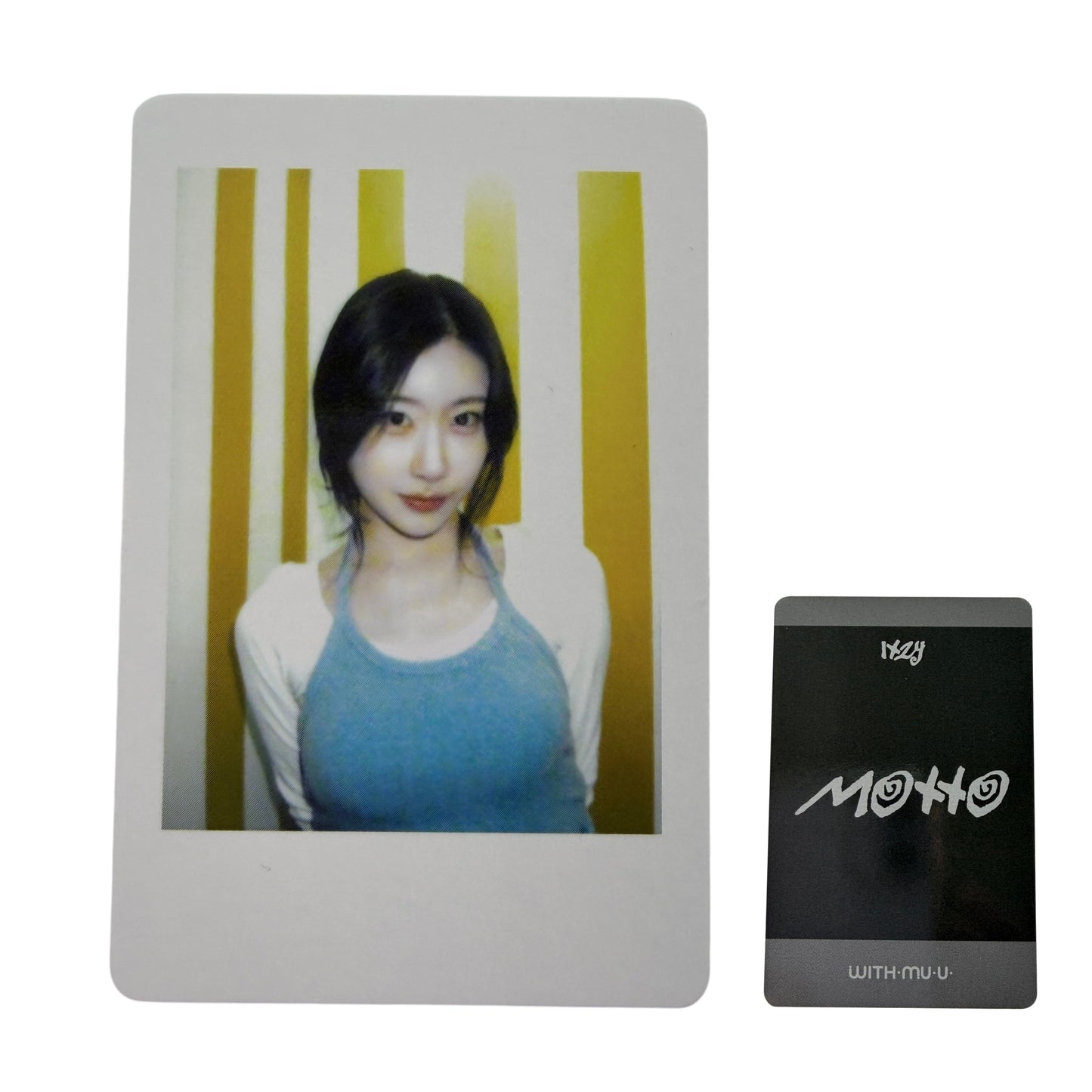ITZY Chaeryeong Withmuu Lucky Draw Polaroid Photocard in protective sleeve