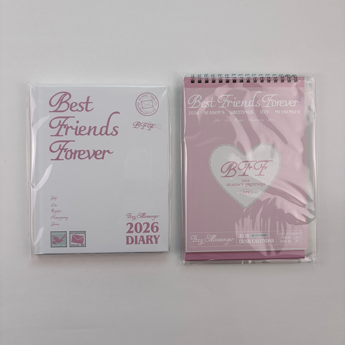 ITZY Official 2026 Season’s Greetings Desk Calendar + Diary Set Kpop