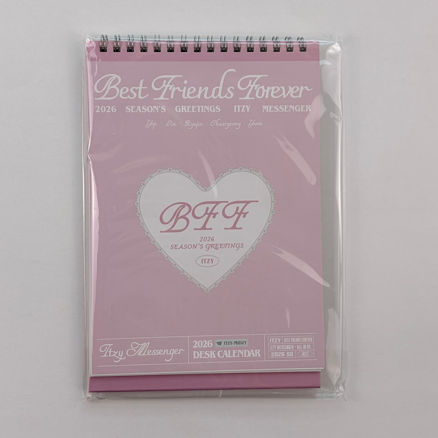 ITZY Official 2026 Season’s Greetings Desk Calendar + Diary Set Kpop