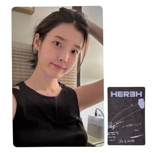 Official IU 2024 HEREH World Tour Encore The Winning MD Photocard 01 front view