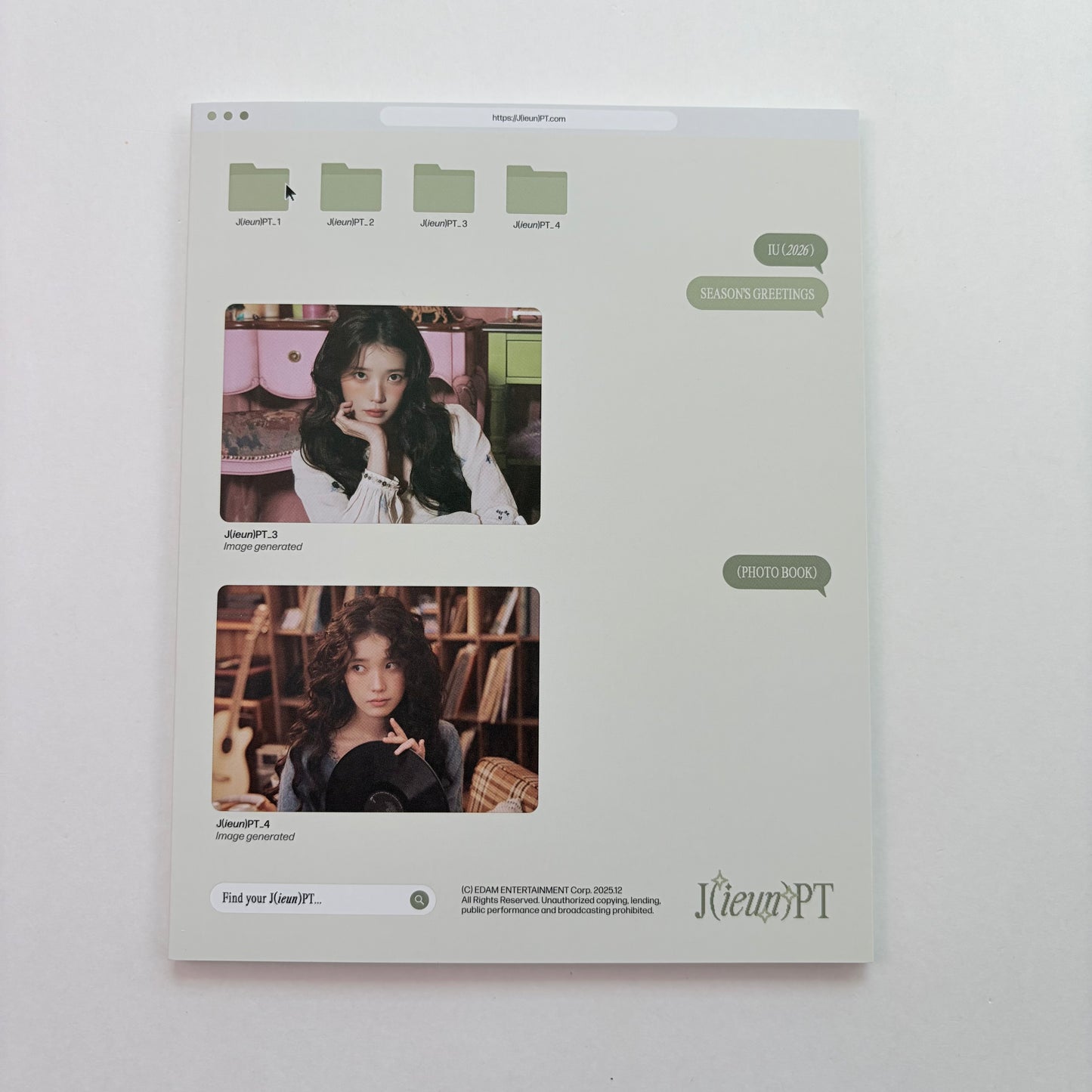 IU Official 2026 Season’s Greetings Photobook