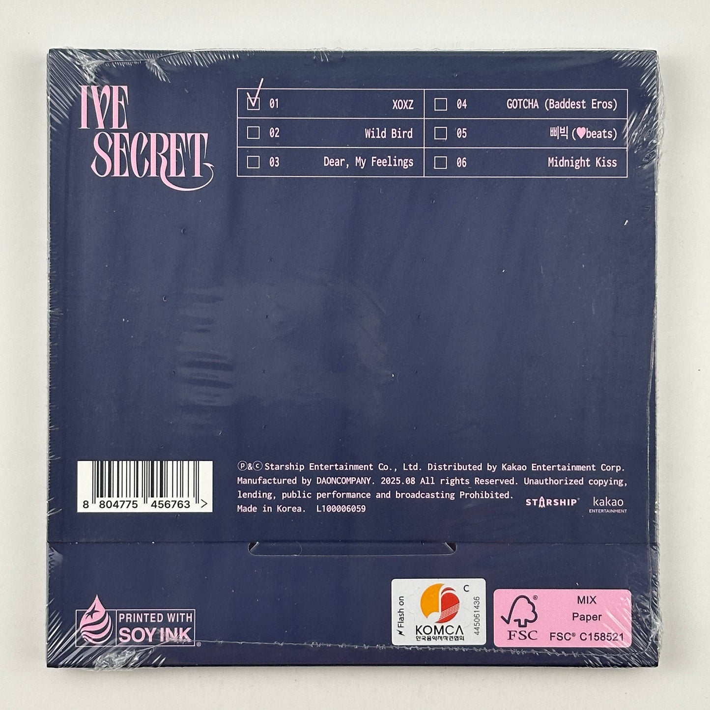 IVE - The 4th EP [IVE SECRET] (Digipack Ver.) – LEESEO CD + Photobook + Poster + Photocard (Copy) (Copy) (Copy) (Copy) (Copy)