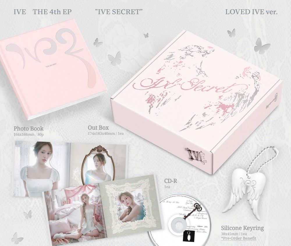 IVE THE 4th EP [IVE SECRET] (LOVED IVE ver.) Limited CD + Photobook + Photocard