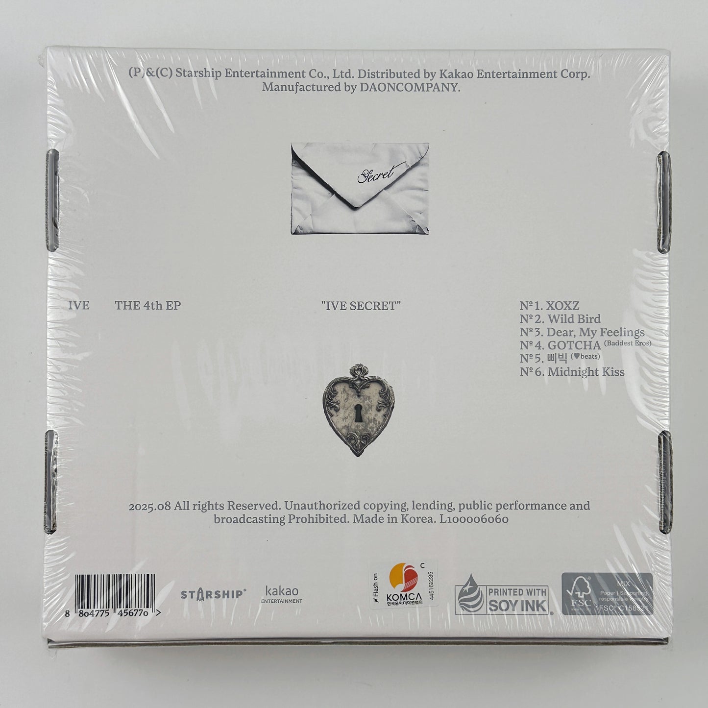 IVE THE 4th EP [IVE SECRET] (LOVED IVE ver.) Limited CD + Photobook + Photocard