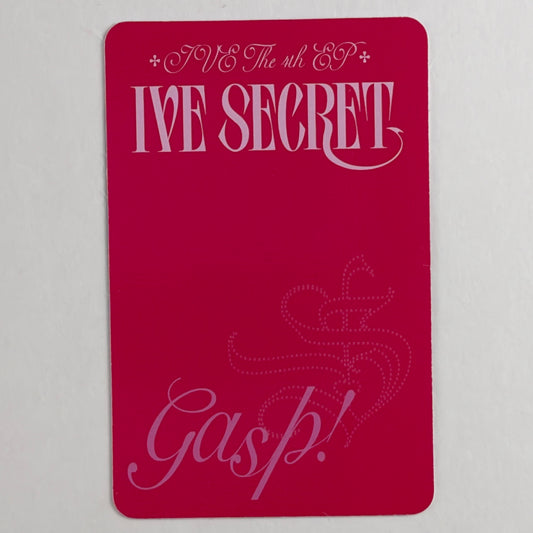 IVE LEESEO IVE SECRET Shh! Ver. Official Photocard