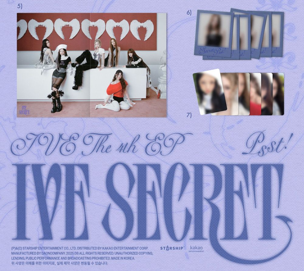IVE - 4th EP IVE SECRET [Psst! Ver.] Album + Photocard