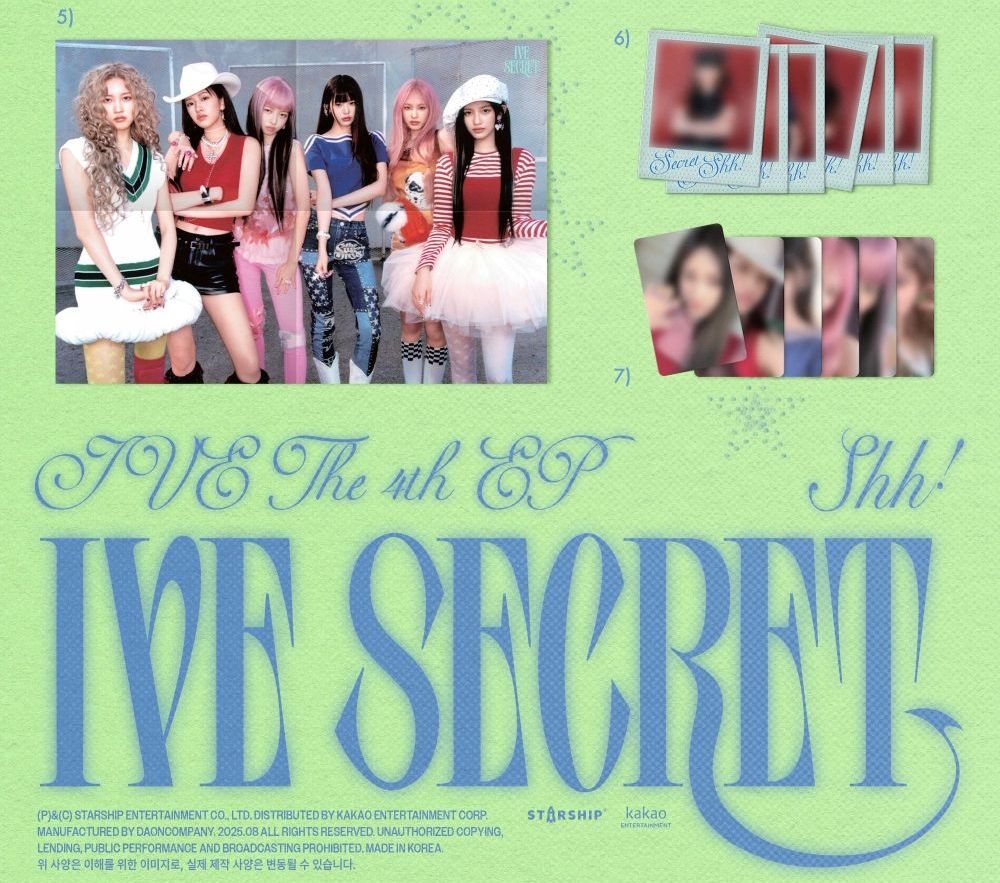 IVE - 4th EP IVE SECRET [Shh! Ver.] Official K-Pop Album + Photocard