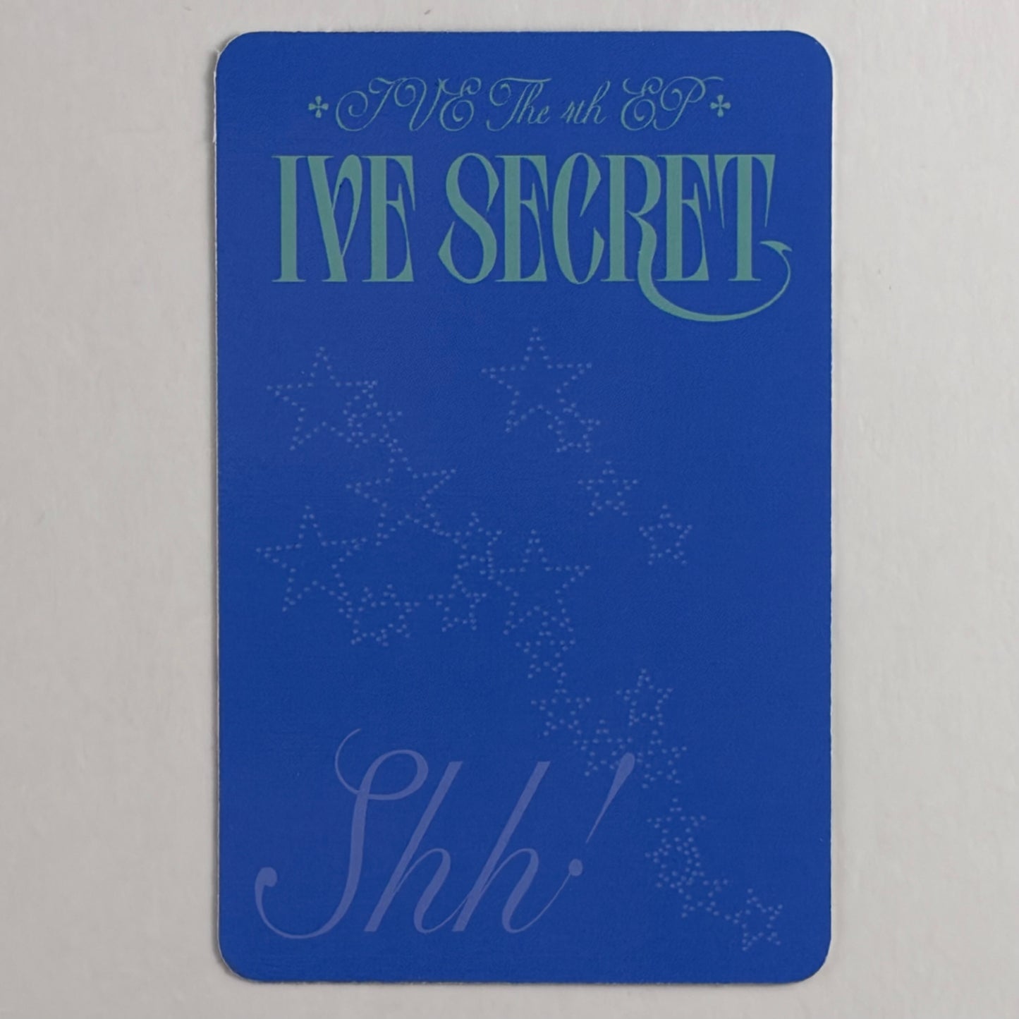 IVE WonYoung IVE SECRET Shh! Ver. Official Photocard