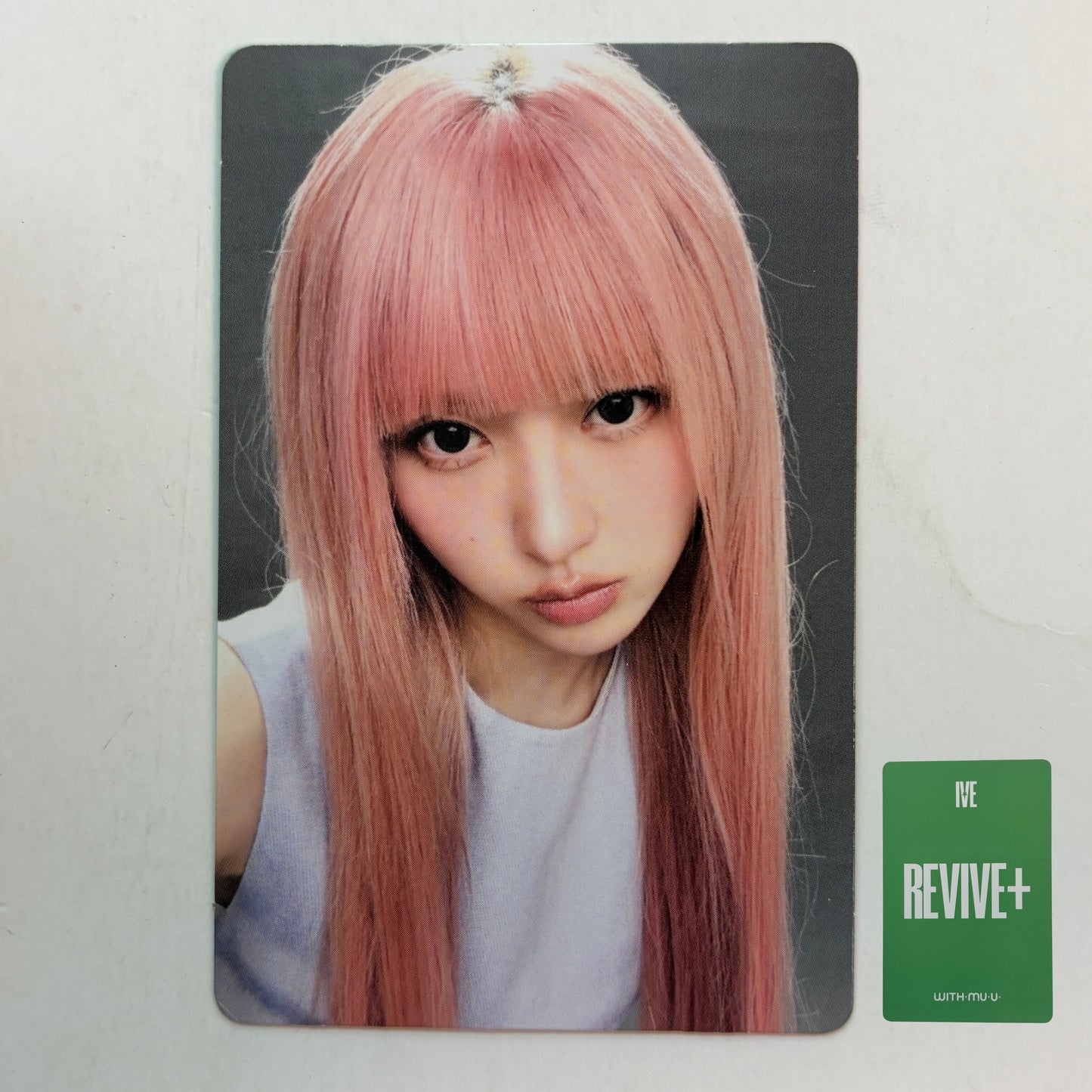 Official IVE GAEUL REVIVE+ WITHMUU POB photocard front view