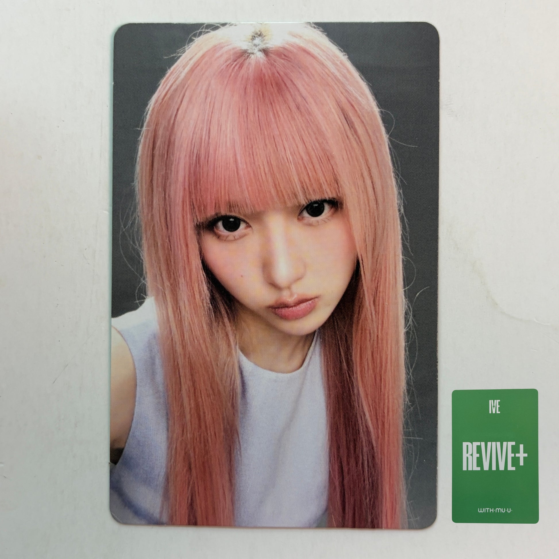 Official IVE GAEUL REVIVE+ WITHMUU POB photocard front view