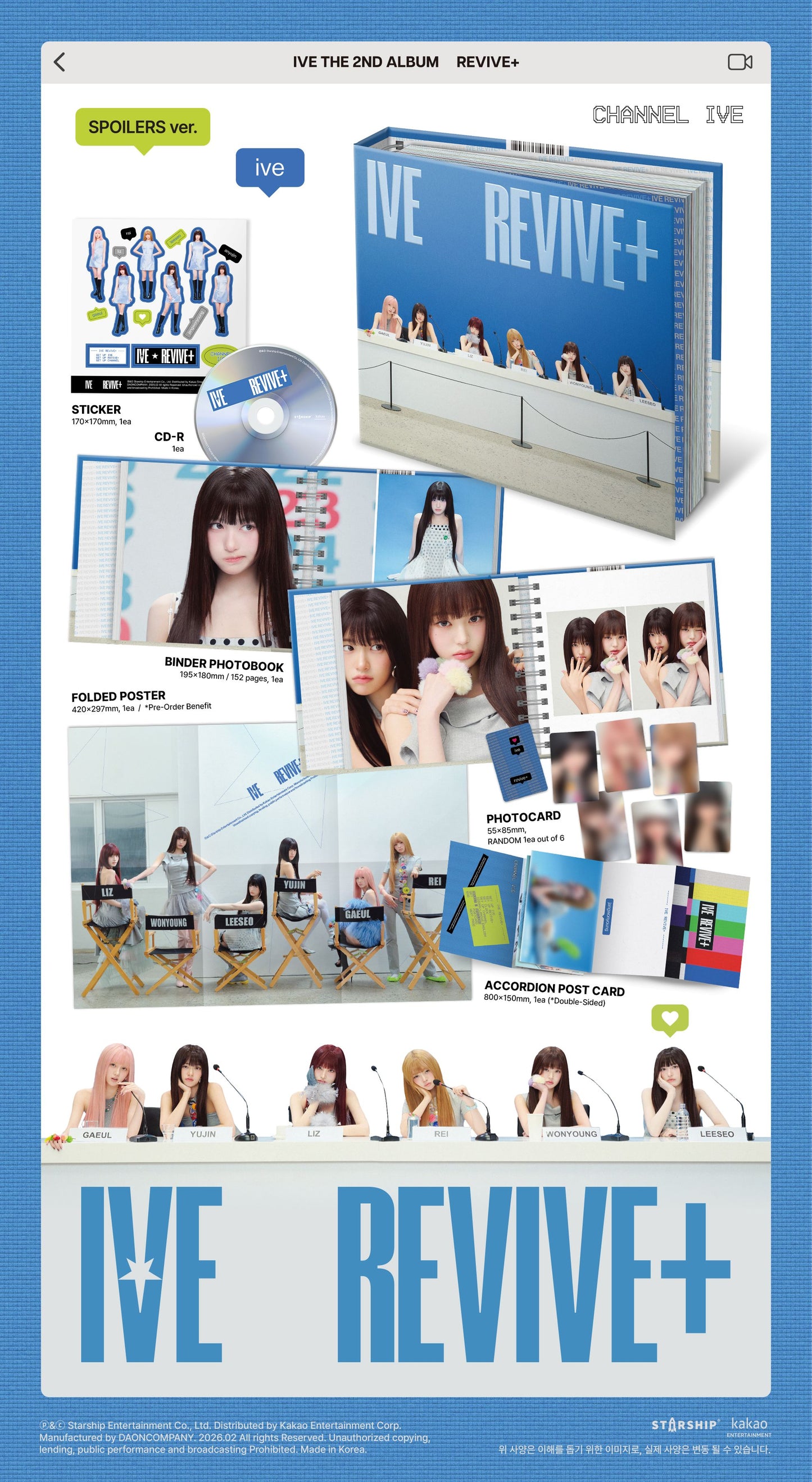 IVE THE 2ND ALBUM [REVIVE+] (SPOILERS Ver.)
