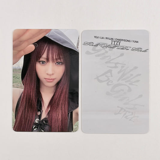 ITZY RYUJIN GIRLS WILL BE GIRLS Special Edition POB Official Photocard