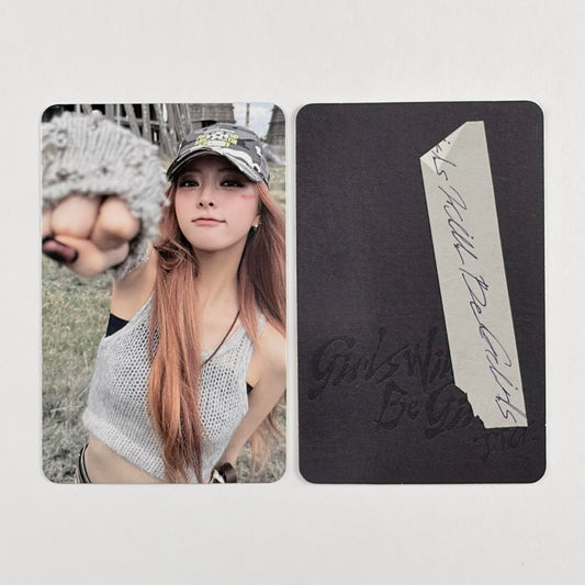 ITZY YUNA GIRLS WILL BE GIRLS Special Edition POB Official Photocard