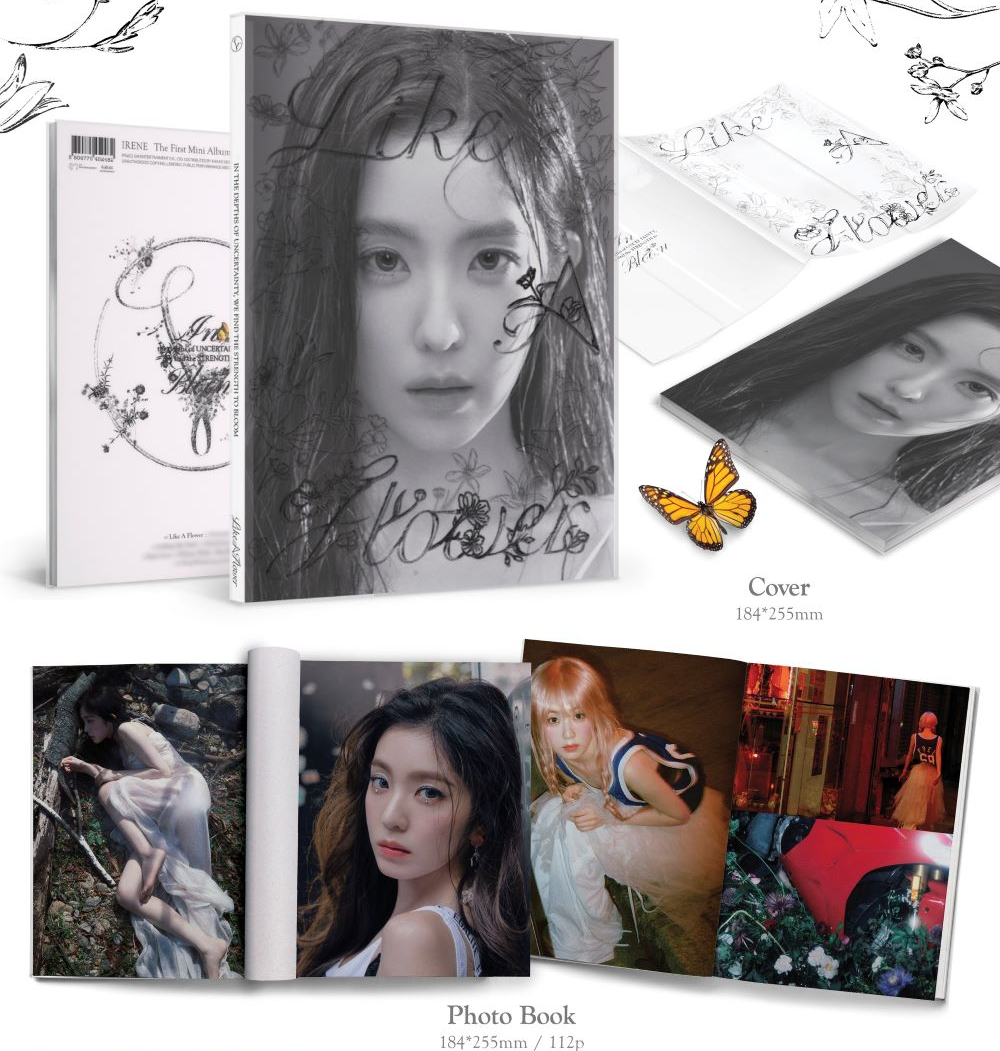 IRENE Like A Flower Photobook Ver 1st Mini Album CD Photobook Photocard K-Pop Album