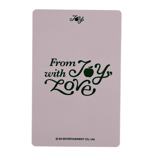 JOY The From Joy, With Love Official MD Trading Card (RED VELVET) 02