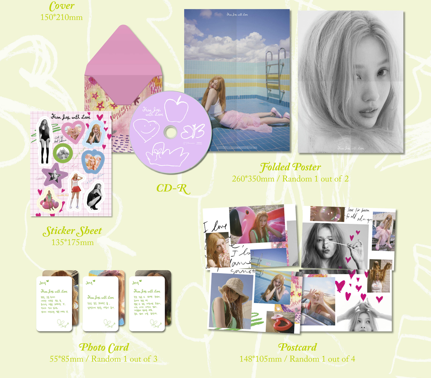 JOY 1st Mini Album [From JOY, with Love] (Photo Book Ver.) K-Pop CD