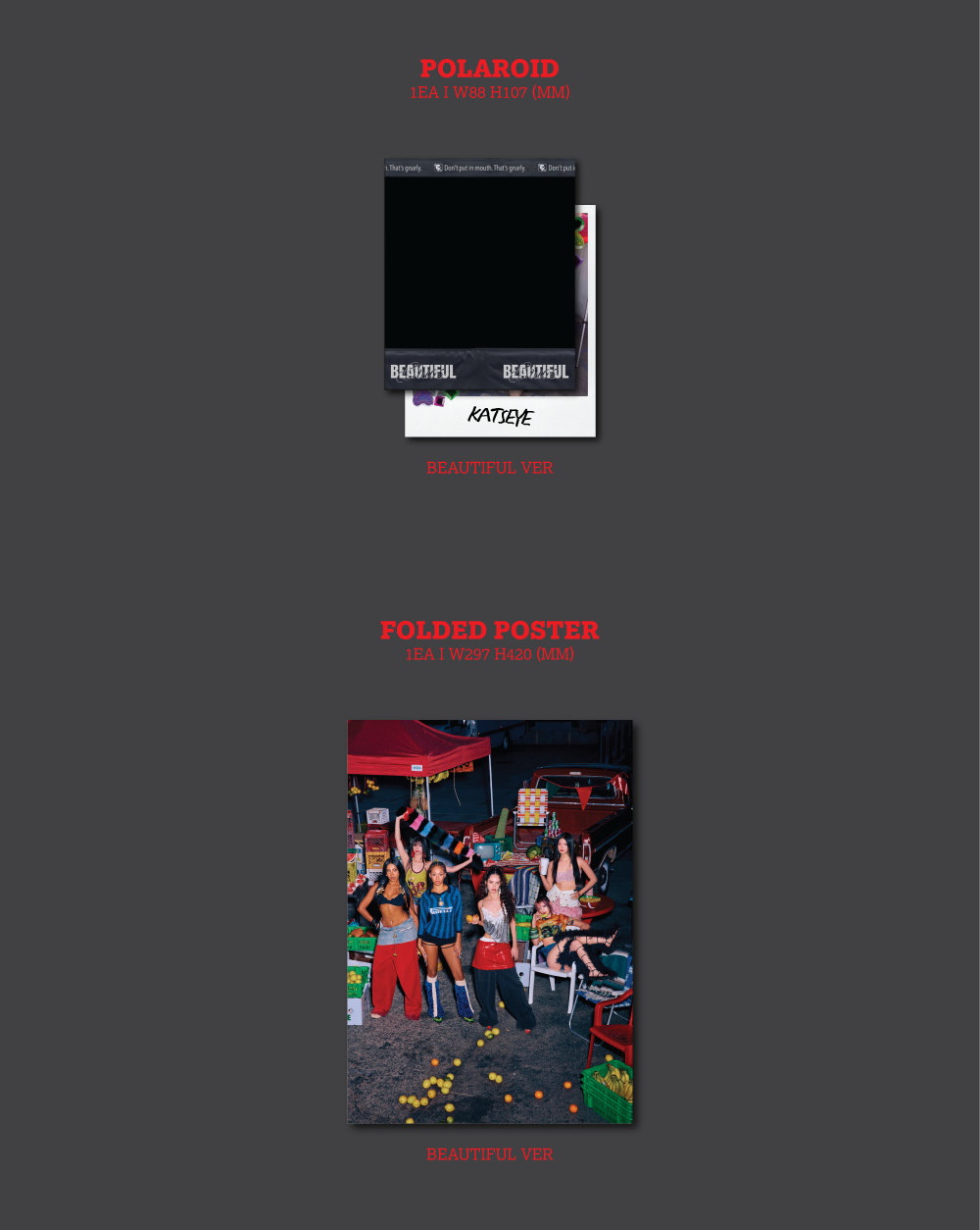KATSEYE – BEAUTIFUL CHAOS [BEAUTIFUL Ver.] – CD + Photobook + Photocard