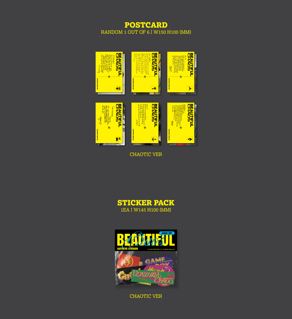 KATSEYE – BEAUTIFUL CHAOS [CHAOTIC Ver.] – CD + Photobook + Photocard