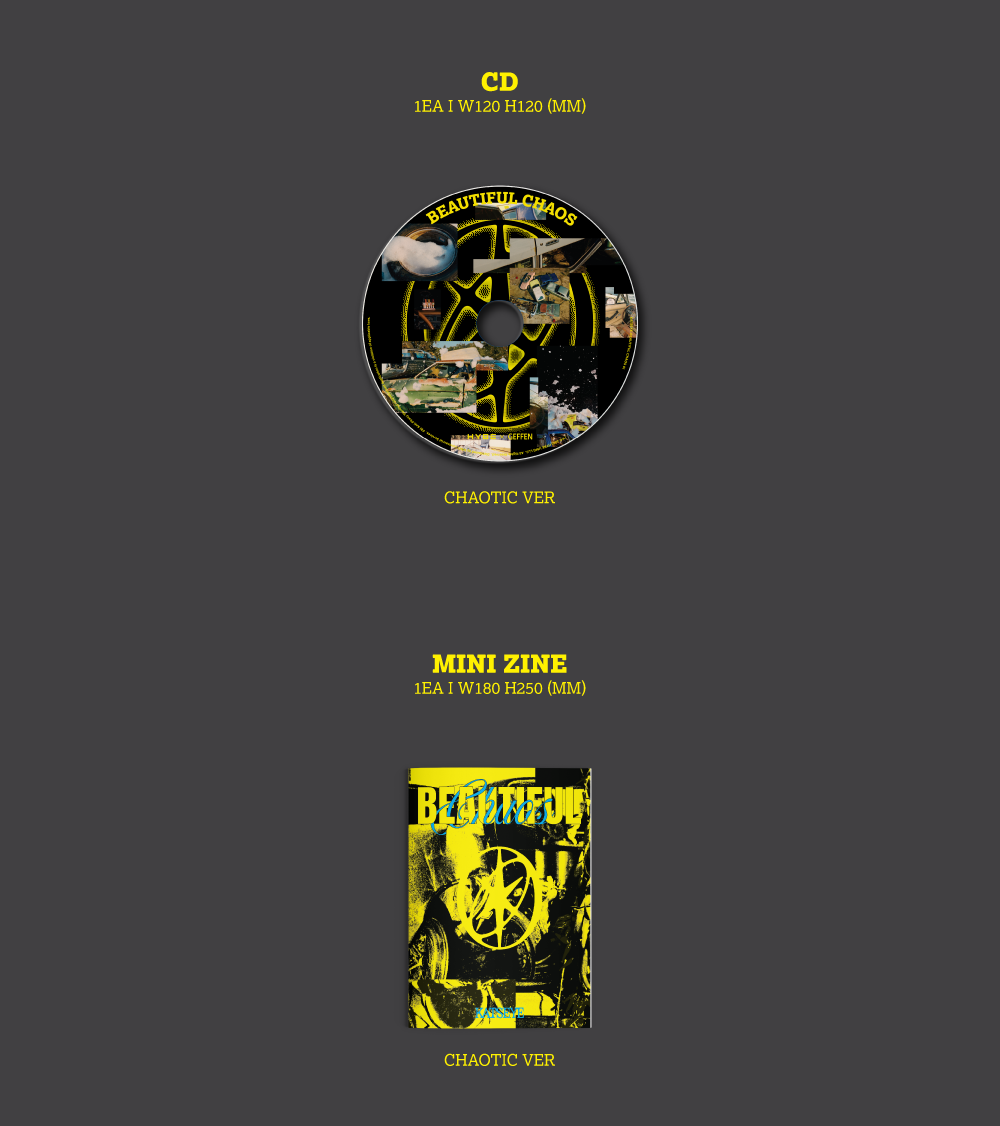 KATSEYE – BEAUTIFUL CHAOS [CHAOTIC Ver.] – CD + Photobook + Photocard