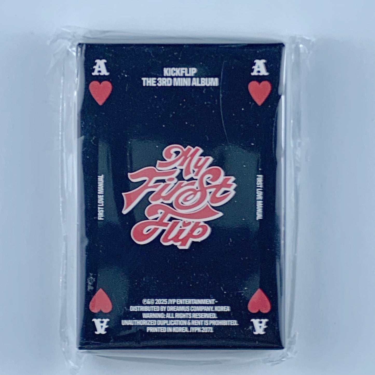 KickFlip – My First Flip (BLACK Ver.) Platform Album + Photocard + Playing Card