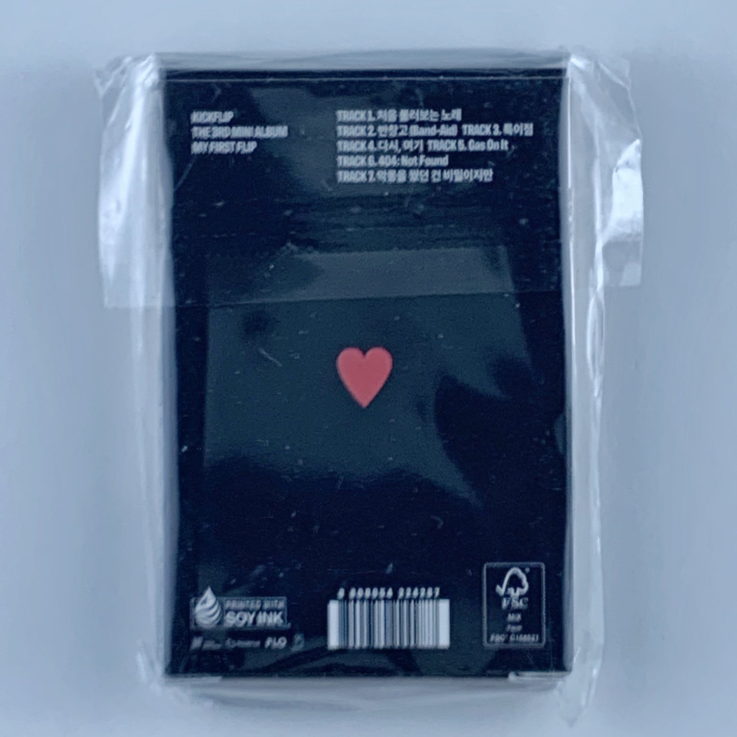 KickFlip – My First Flip (BLACK Ver.) Platform Album + Photocard + Playing Card