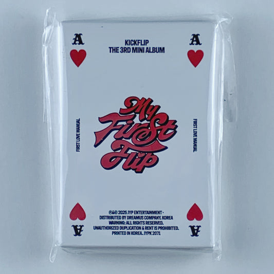 KickFlip – My First Flip (White Ver.) Platform Album + Photocard + Playing Card