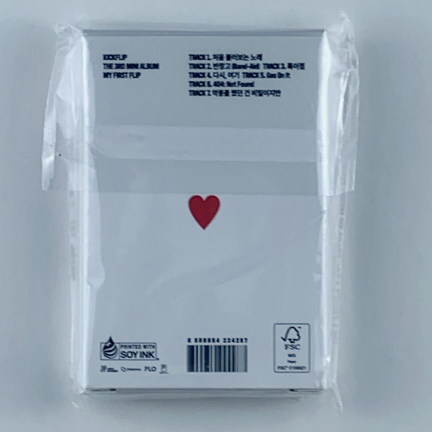 KickFlip – My First Flip (White Ver.) Platform Album + Photocard + Playing Card