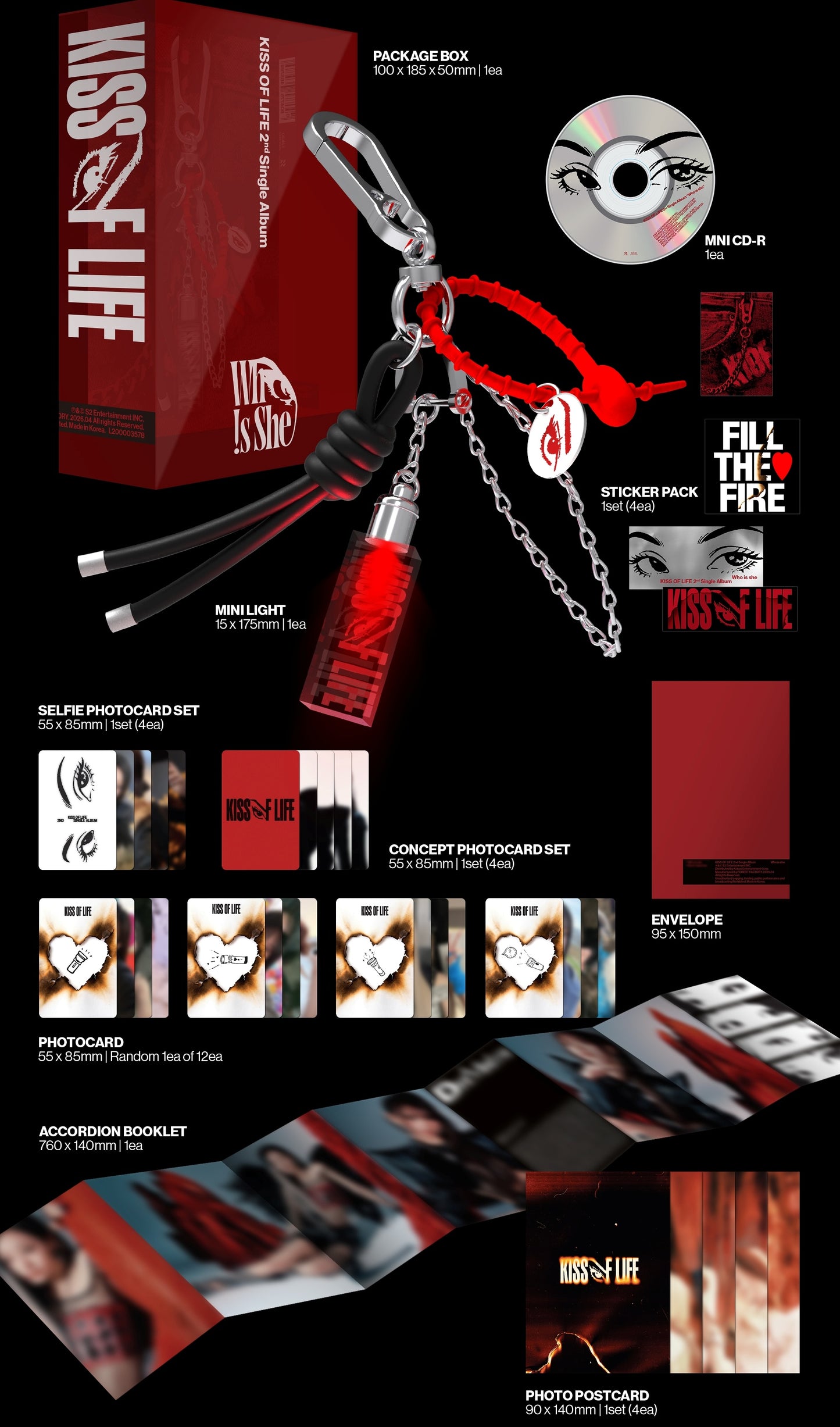 KISS OF LIFE 2nd Single Album Who is she (Seek Ver.)