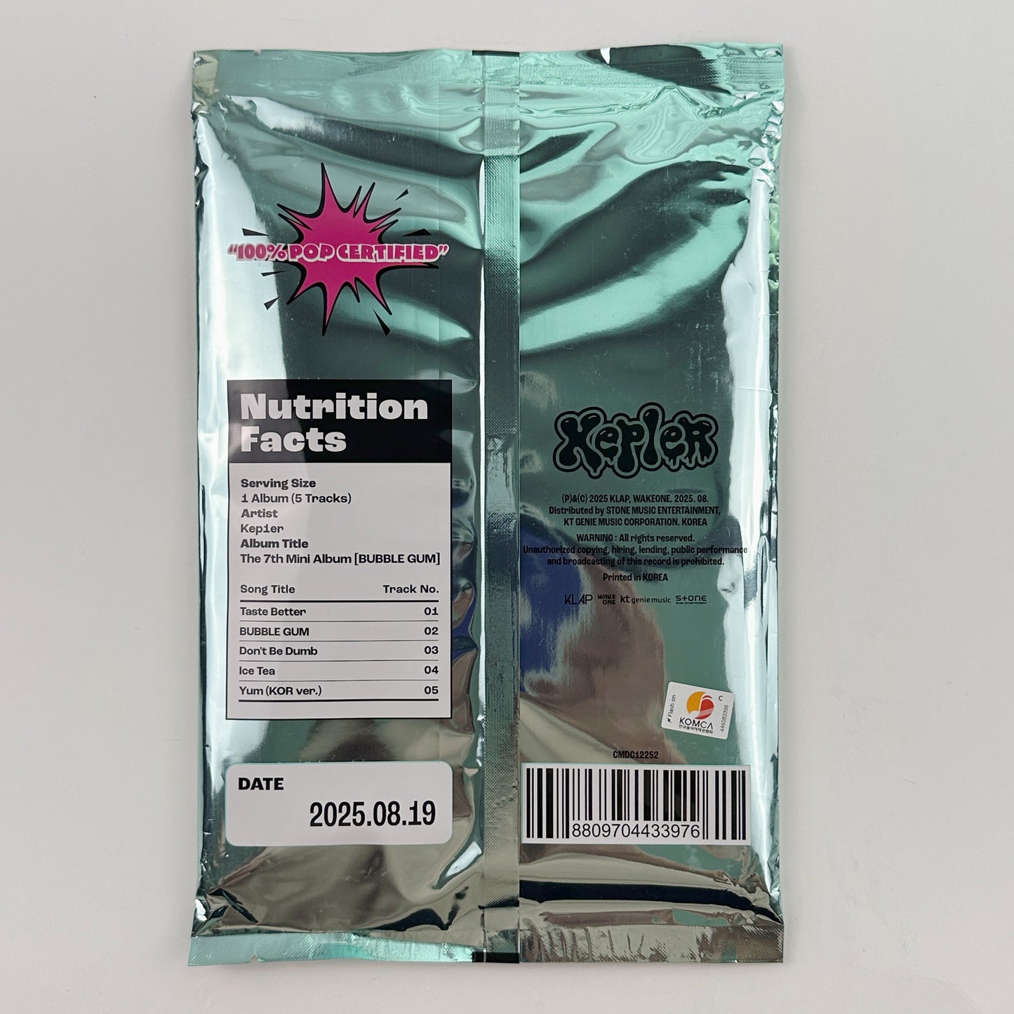 Kep1er – 7th Mini [BUBBLE GUM] (BUBBLE Ver.) CD + Photobook + Photocards + Poster