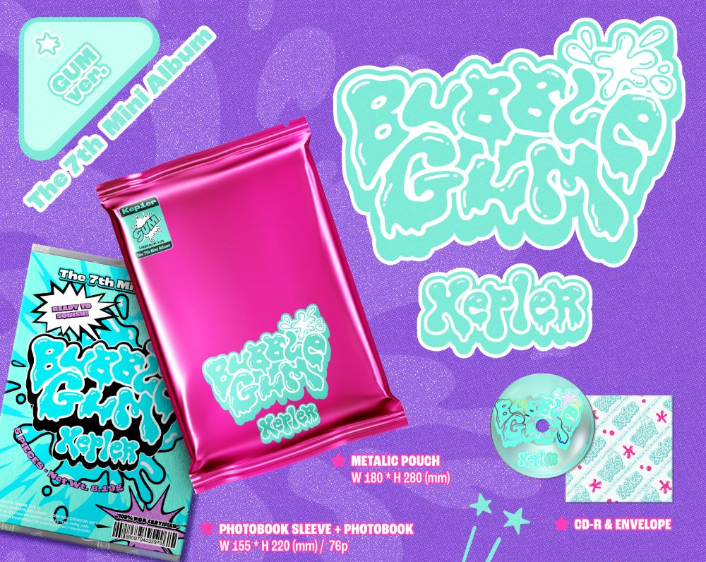 Kep1er – 7th Mini Album [BUBBLE GUM] (GUM Ver.) CD + Photobook + Photocards + Poster