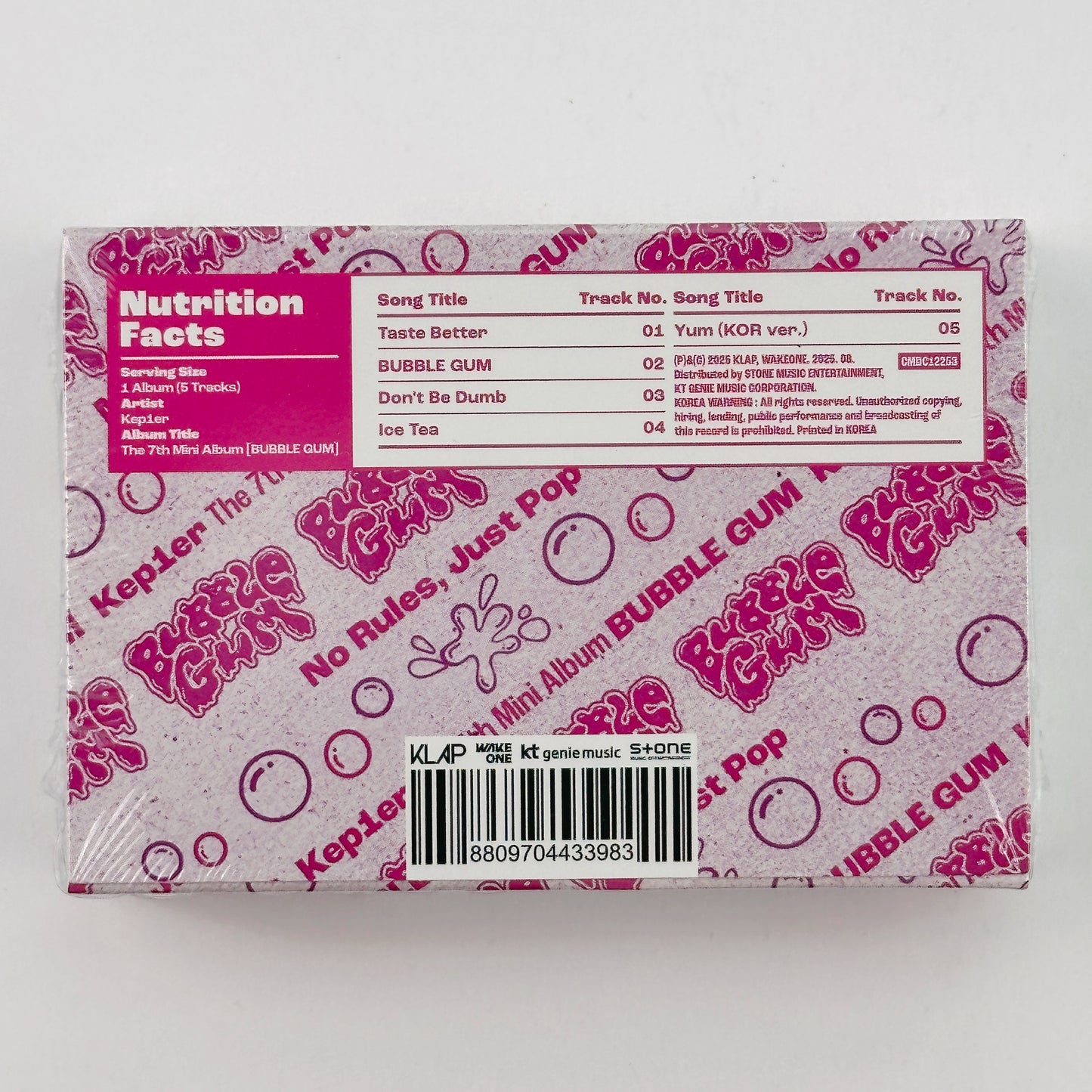 Kep1er – 7th Mini [BUBBLE GUM] (RUSH Ver.) CD + Photobook + Photocard + Keyring