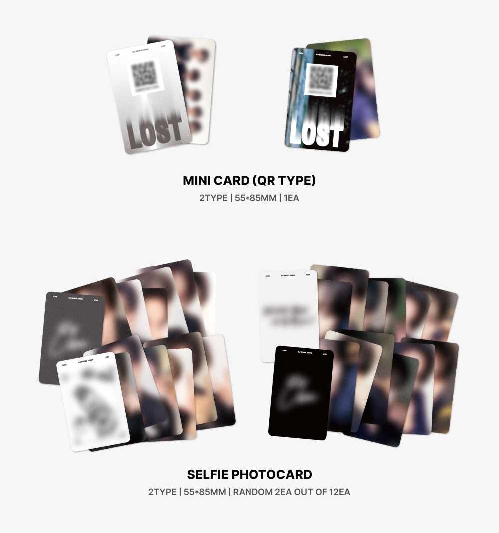 LUN8 - 2nd Single [LOST] (DAY Ver.) CD + Photobook + Photocards