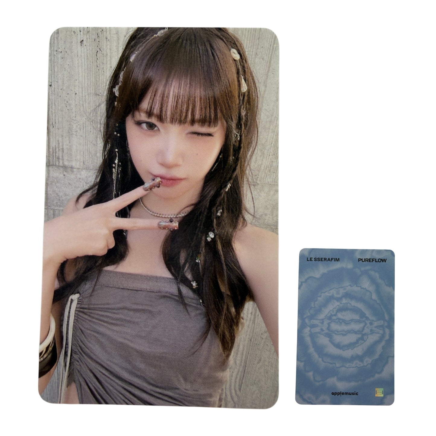 LE SSERAFIM KIM CHAEWON PUREFLOW pt.1 APPLEMUSIC Lucky Draw Photocard