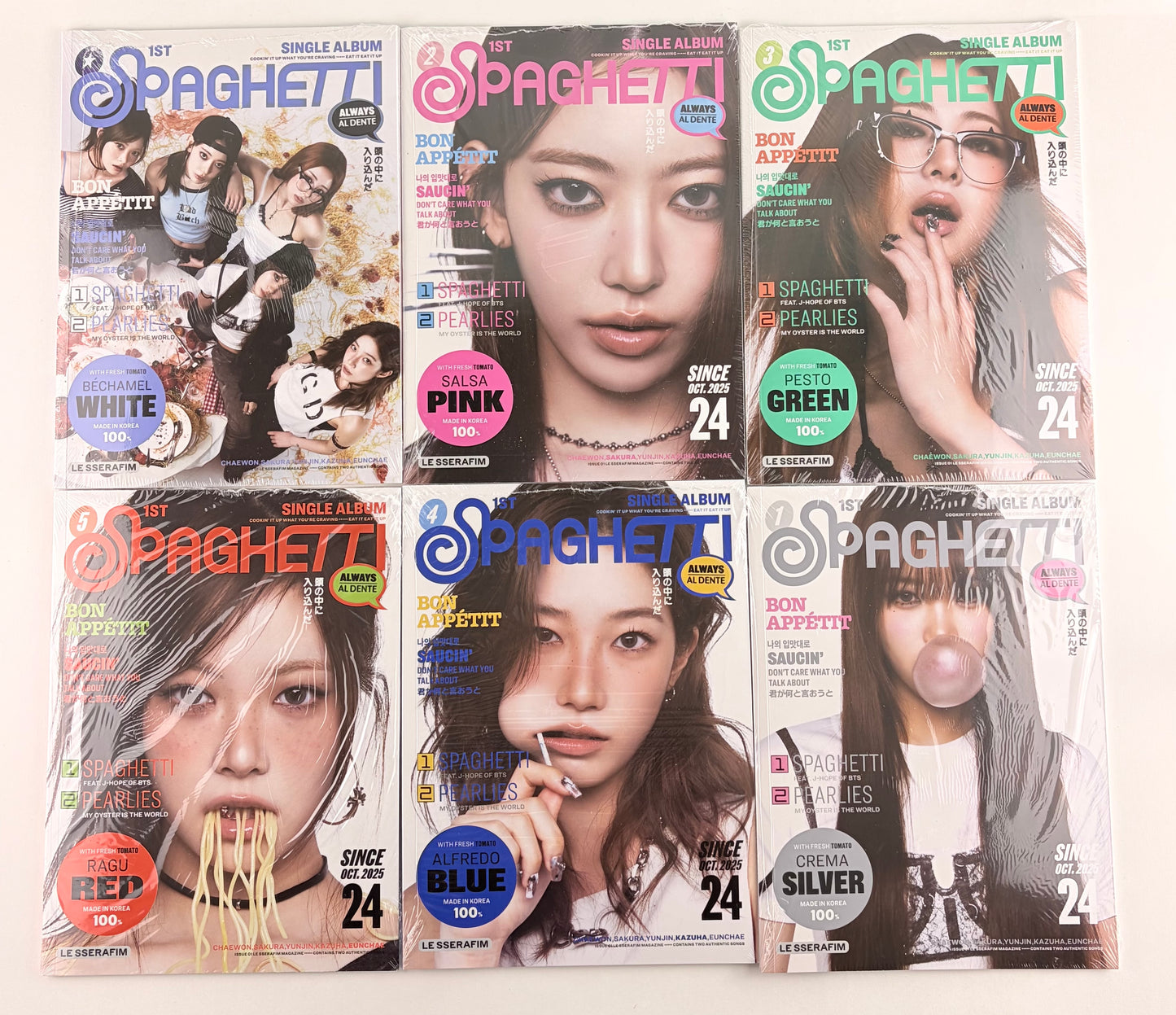 LE SSERAFIM – 1st Single Album SPAGHETTI (Compact Ver.)
